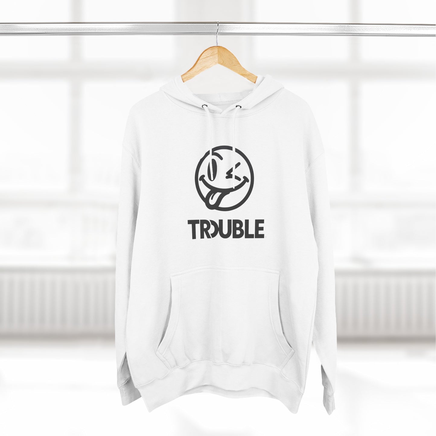 Three-Panel Fleece Hoodie